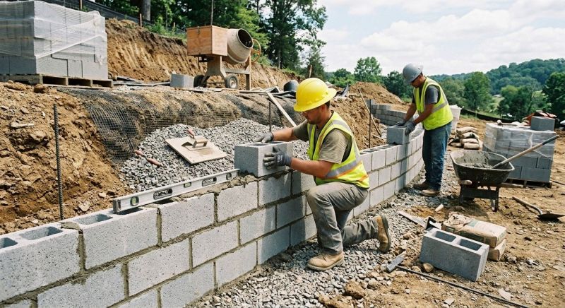Block Wall Installation in Norwalk, CT