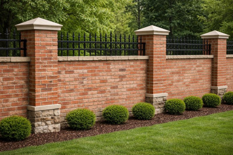 Brick Fence Installation in West Hartford, CT