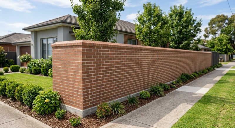 Brick Fence Installation in Worcester, MA