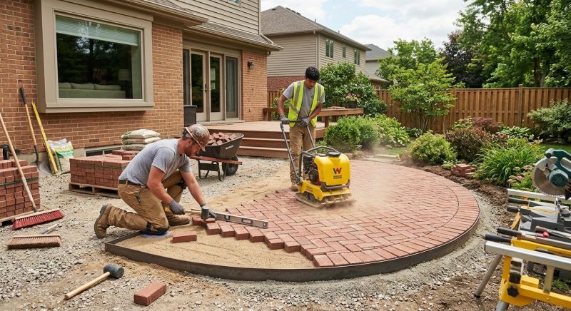 Brick Patio Installation in Boston, MA