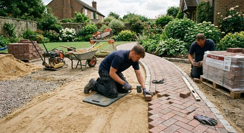 Brick Walkway Installation in Worcester, MA
