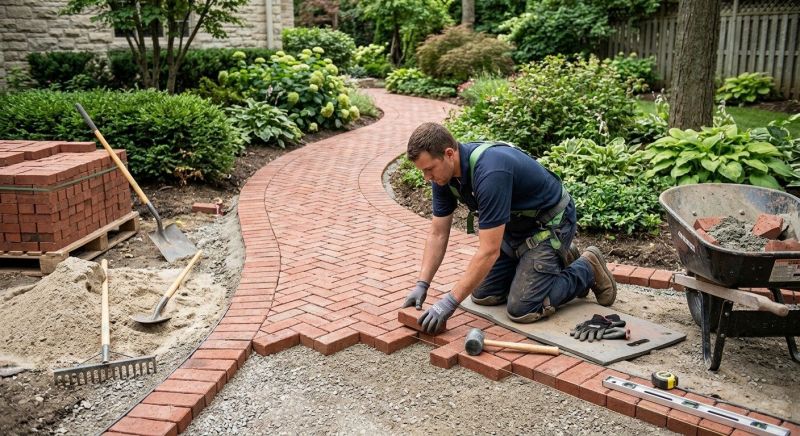 Brick Walkway Installation in Norwalk, CT