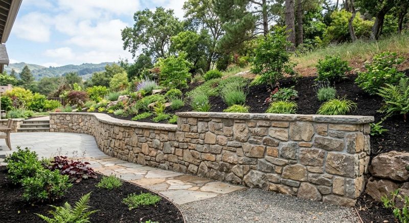 Stone Wall Hardscaping in Stamford, CT