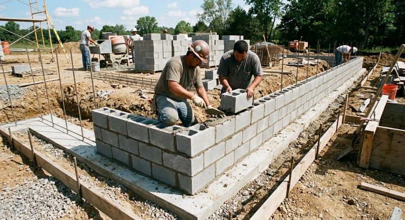Block Foundation Installation in West Hartford, CT