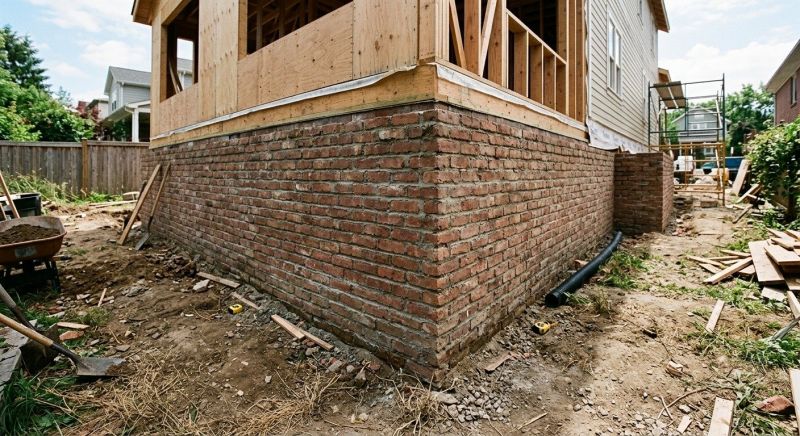 Brick Foundation Installation in Boston, MA