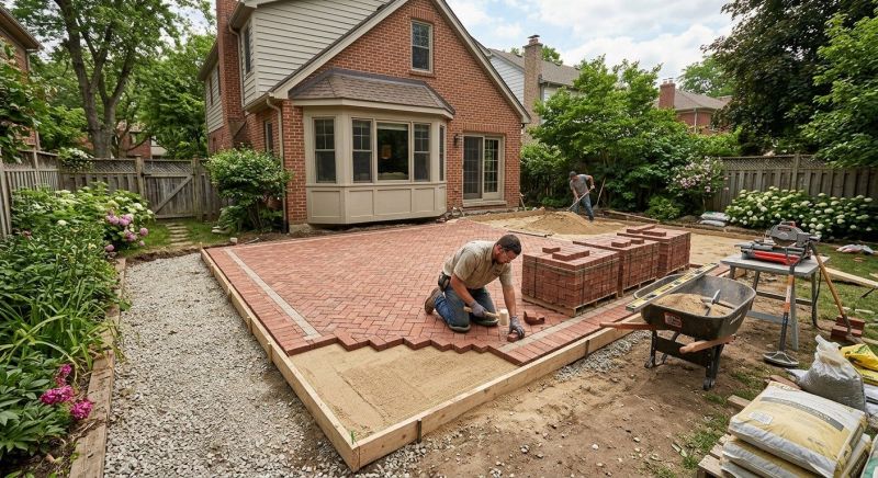 Brick Hardscaping Installation in Fairfield County, CT