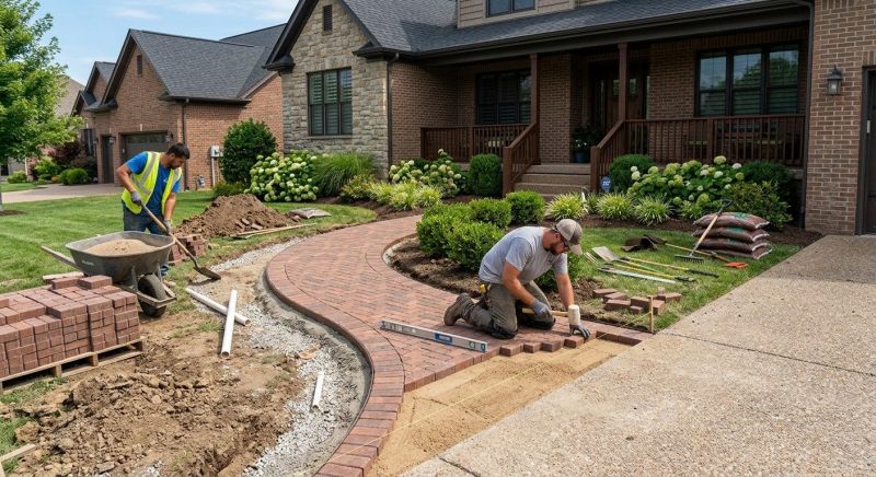 Brick Hardscaping Installation in Worcester, MA