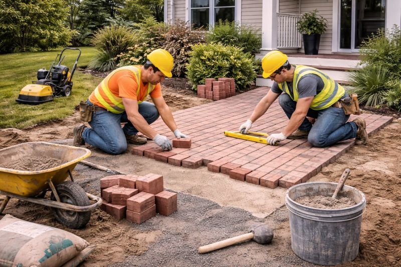 Brick Paving Installation in Stamford, CT