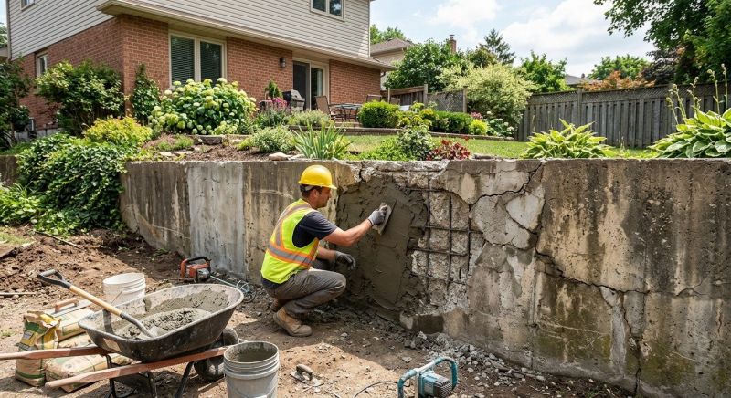 Brick Retaining Wall Repair in Cleveland, OH