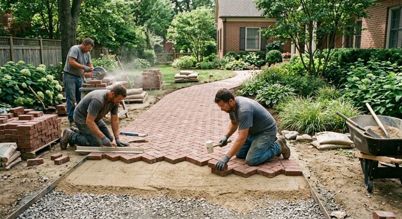 Brick Walkway Installation in Boston, MA