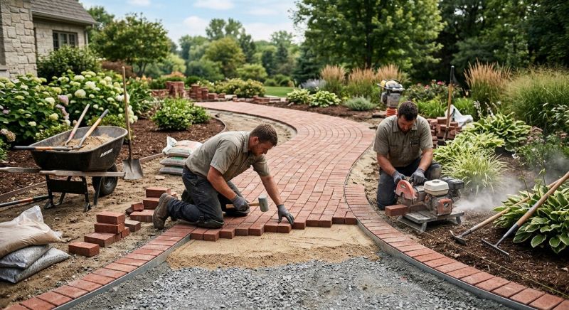 Brick Walkway Installation in Norwalk, CT