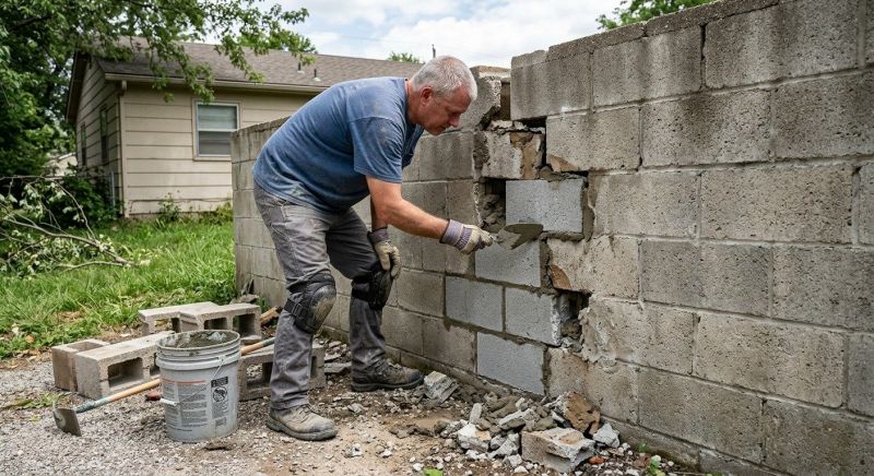 Cinder Block Repair in Cleveland, OH