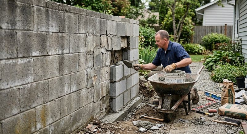 Cinder Block Repair in Cleveland, OH
