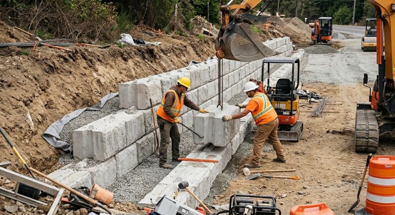 Concrete Blocks Installation in Boston, MA