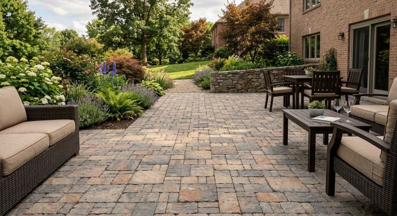Limestone Patio Installation in Norwalk, CT