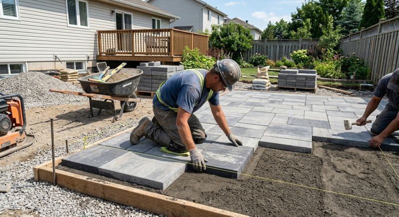 Paver Patio Construction in Boston, MA
