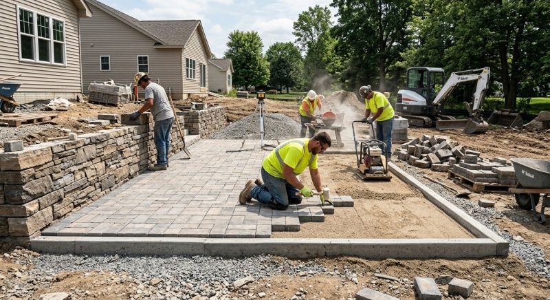 Paver Patio Installation in Boston, MA