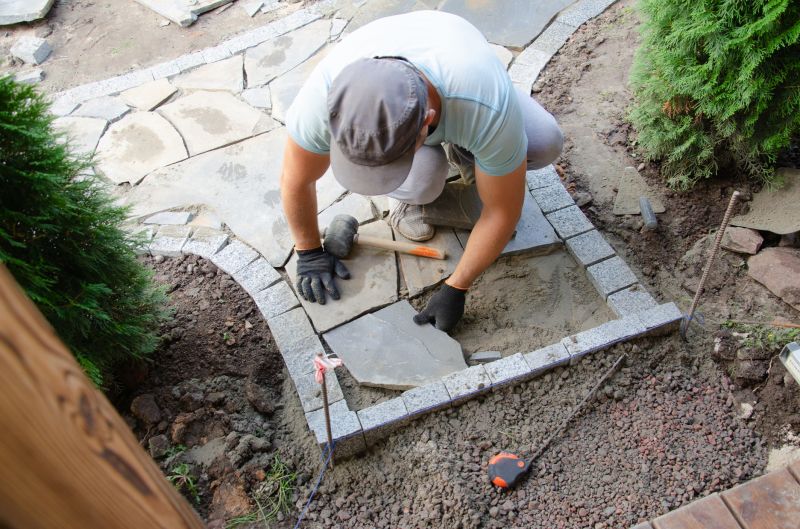 Stone Edging Installation in Worcester, MA